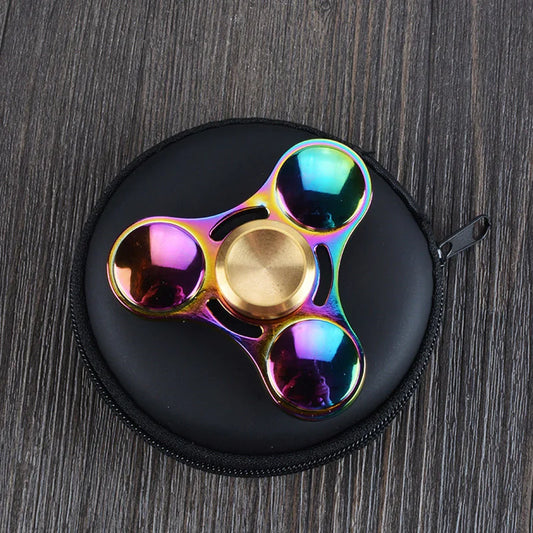 Rainbow Rave Vibrant Metal Fidget Spinner