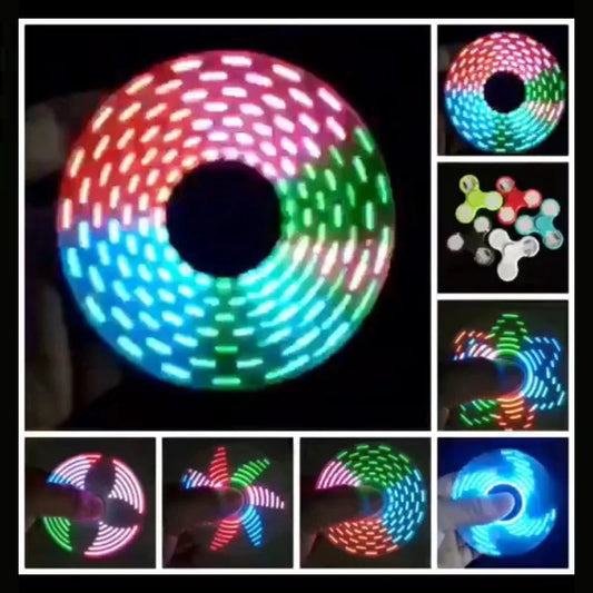 GlowZen Illuminated ABS Fidget Spinner for ADHD Stress Relief