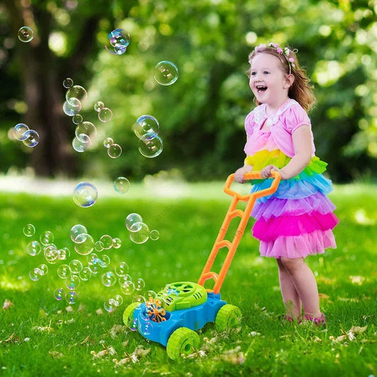Deluxe Bubble Lawn Mower Toy with 4oz Bubble Solution