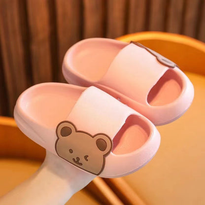 Kids' Flip-Flop Slippers with Anti-Slip, Soft Soles, and Bumper Protection